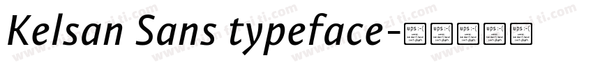 Kelsan Sans typeface字体转换